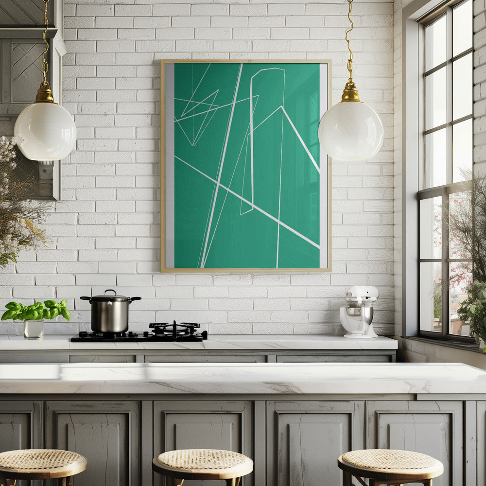 Angular Lines No 8 Poster